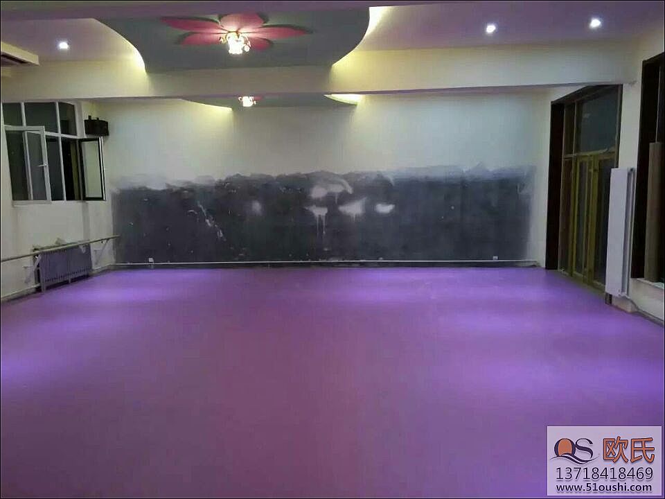 南昌舞蹈地胶案例--洪都小学舞蹈室