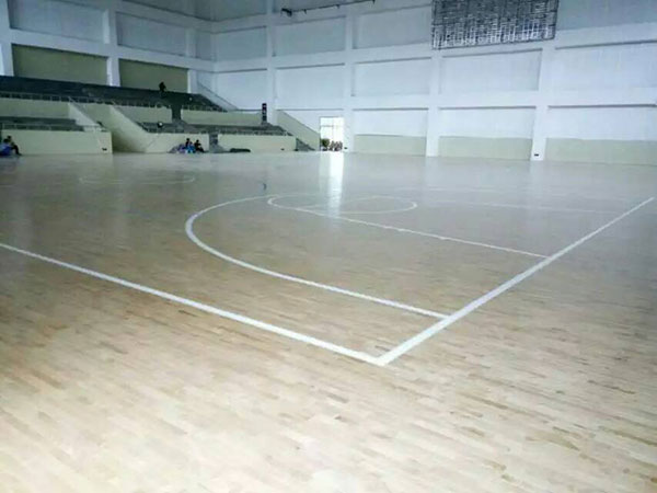 九江职业大学运动木地板铺设案例