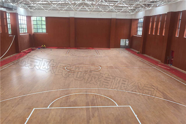 实木运动地板--上海市金山区张堰小学综合楼成功案例